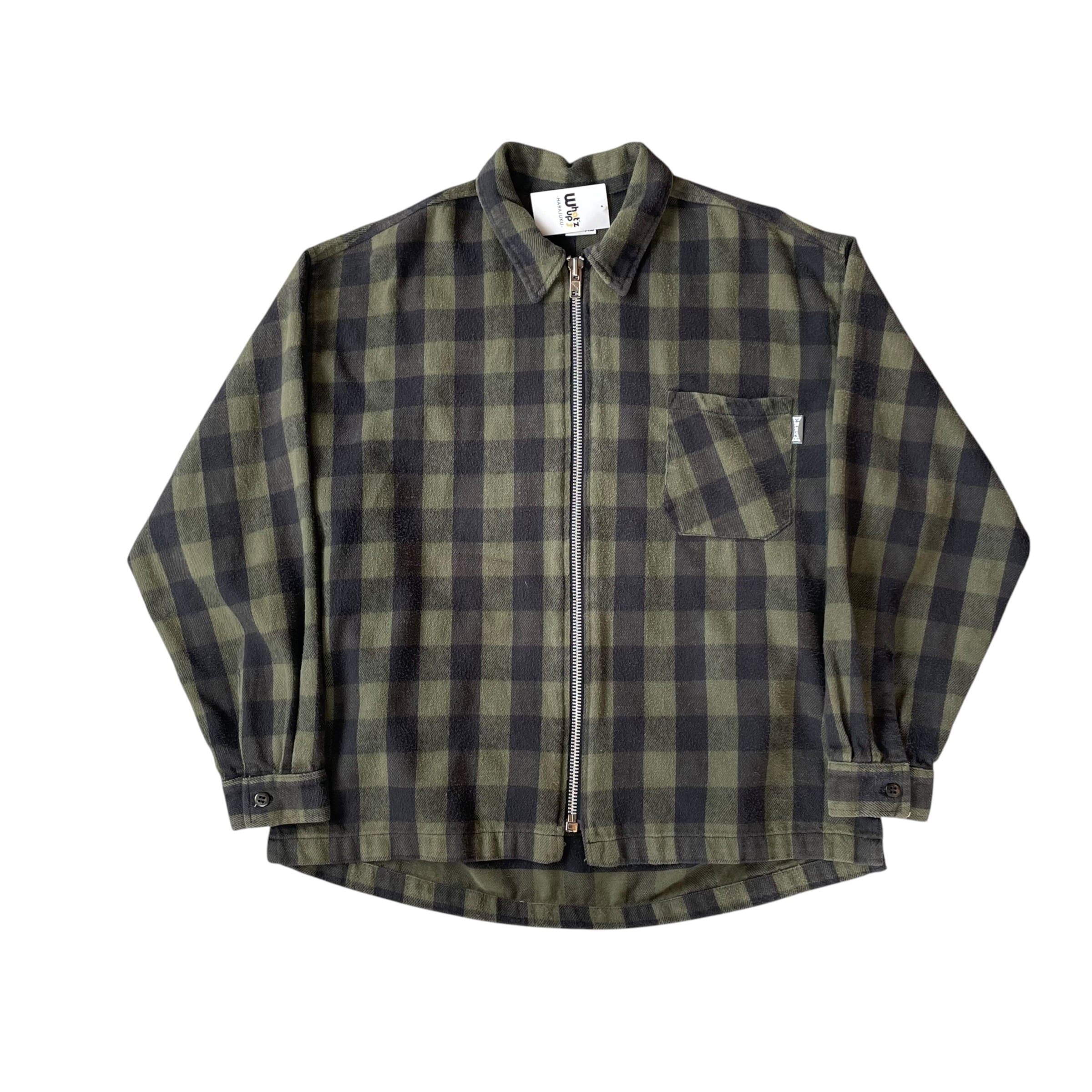 1990s EARTH Heavynel Zip Up L/S Shirt