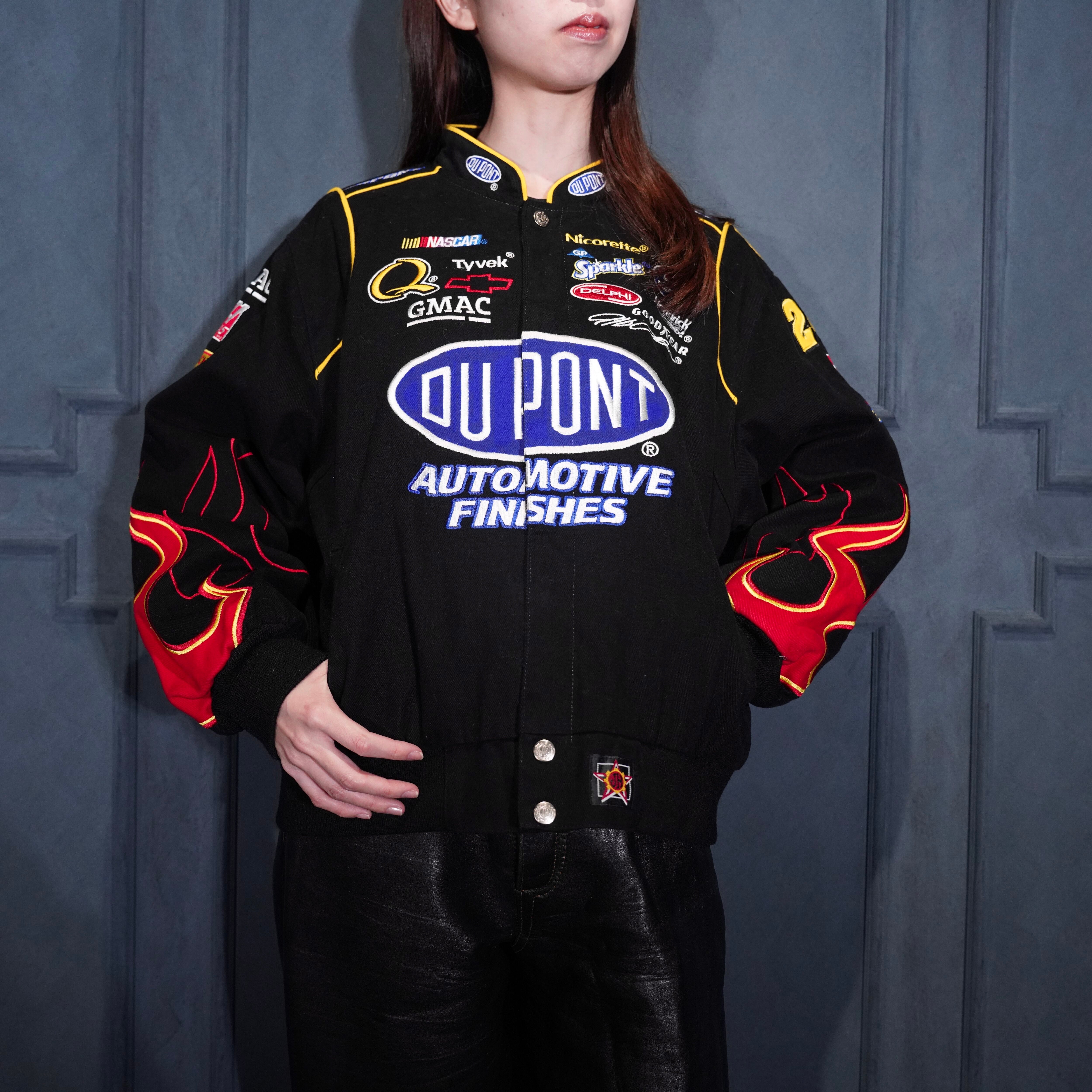 USA VINTAGE JH DESIGN JEFF HAMILTON EMBROIDERY DESIGN RACING