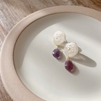 【12月 誕生石カラー タンザナイト】バースデーカラードロップピアス・イヤリング｜サムネイル1