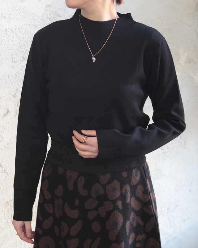 【BouJeloud】ハイネック総針ニットプルオーバー　(251111)