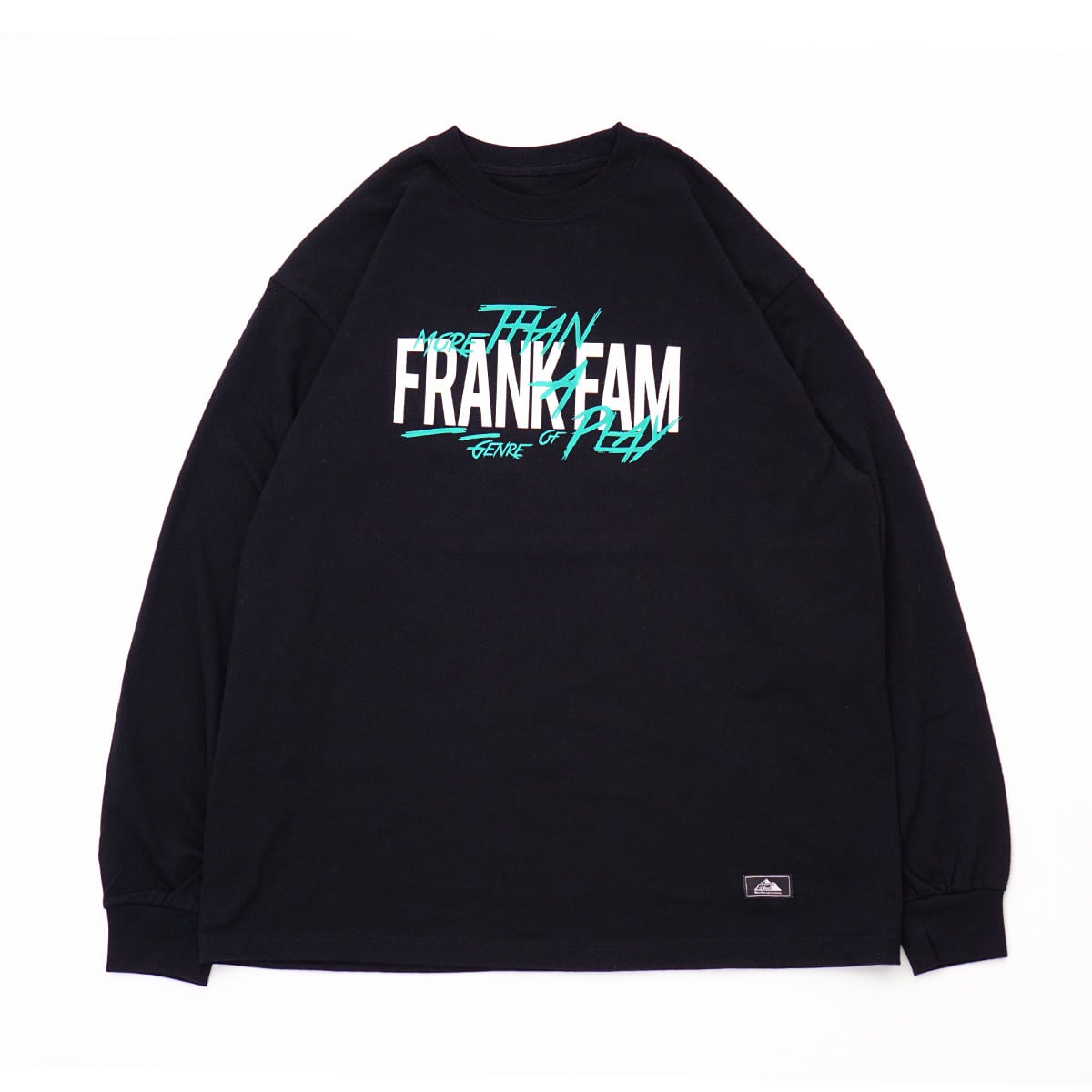 BRUSH LETTER L/S T-shirts | blk | FRANK FAM