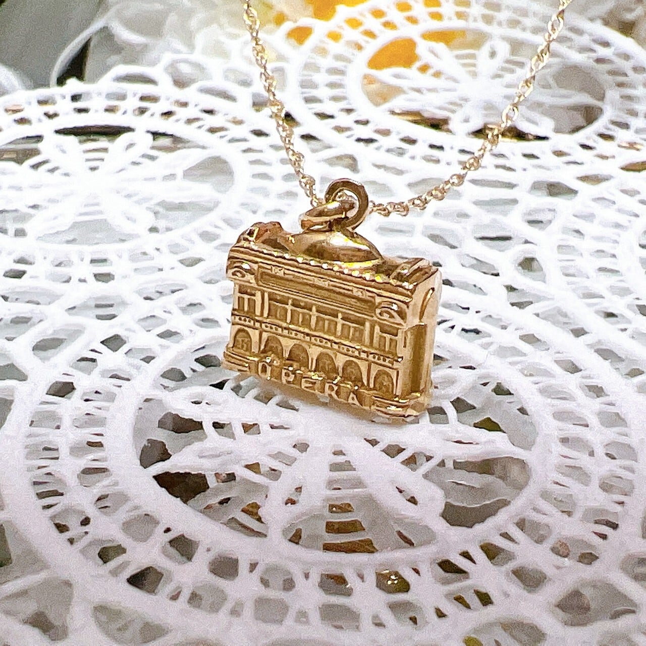 k14立体型サンフランシスコ・ケーブルカーネックレス