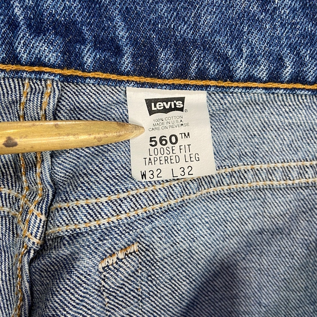 『送料無料』デッドストック　90s USA製　Levi's 560 ルーズフィット　デニム