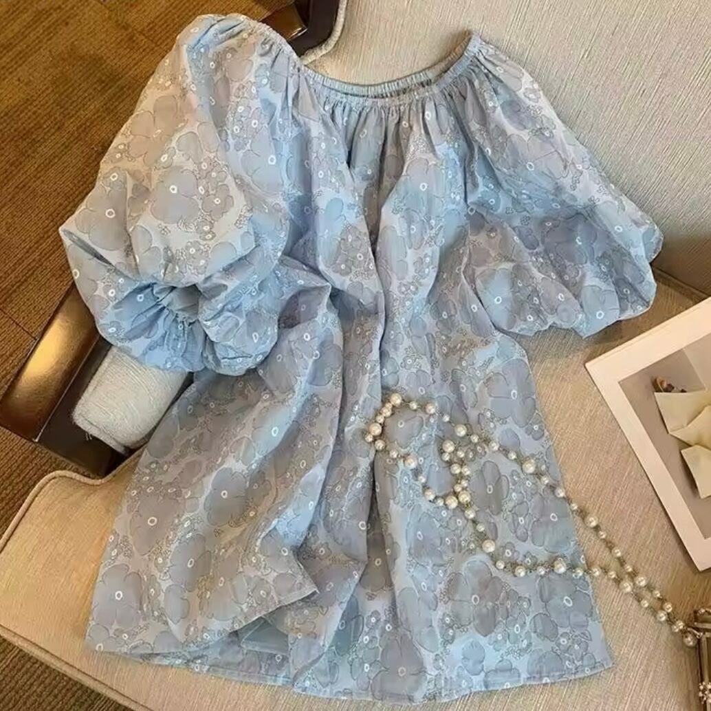 パフスリーブ2wayブラウス