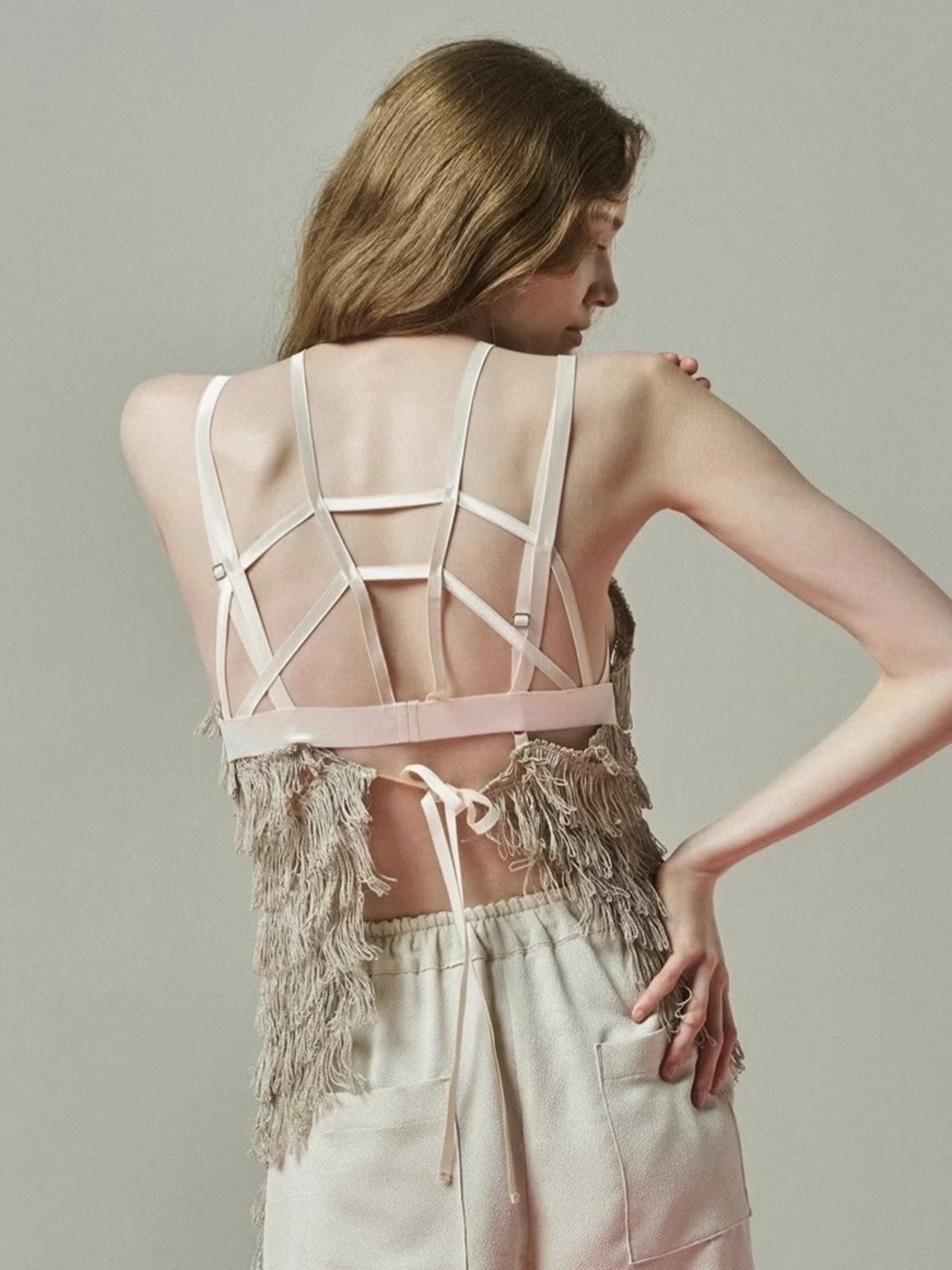 【27SS | 先行予約】FUMIE TANAKA フミエタナカ / ビスチェ / metal fringe bustier - 2