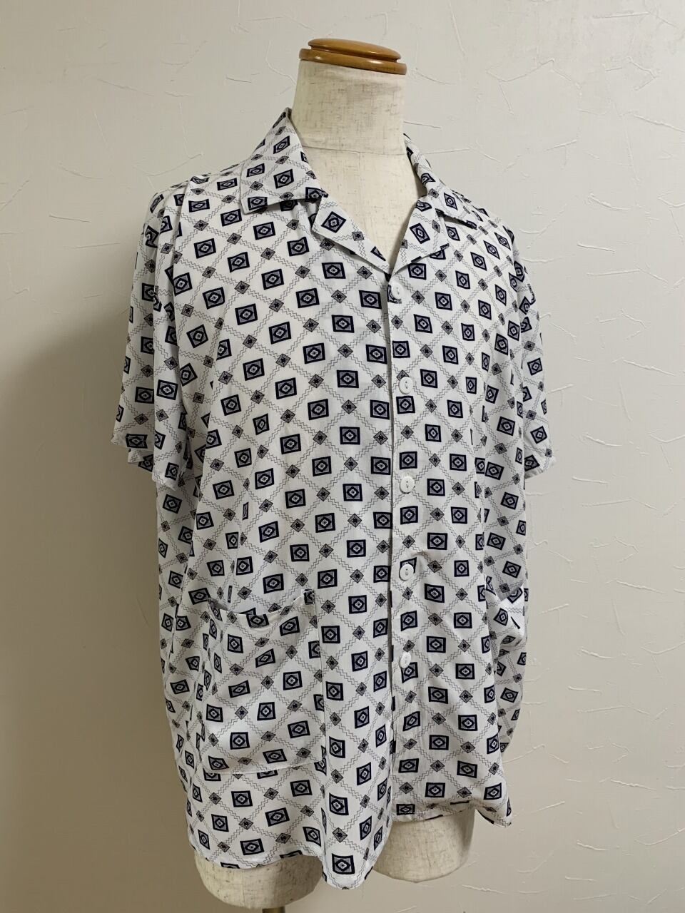 1980's Short Sleeve Pajama Shirt Jacket