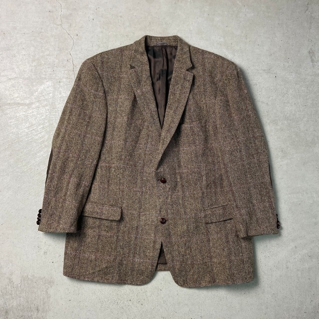 00年代 HARRIS TWEED ハリスツイード ウールテーラードジャケット 