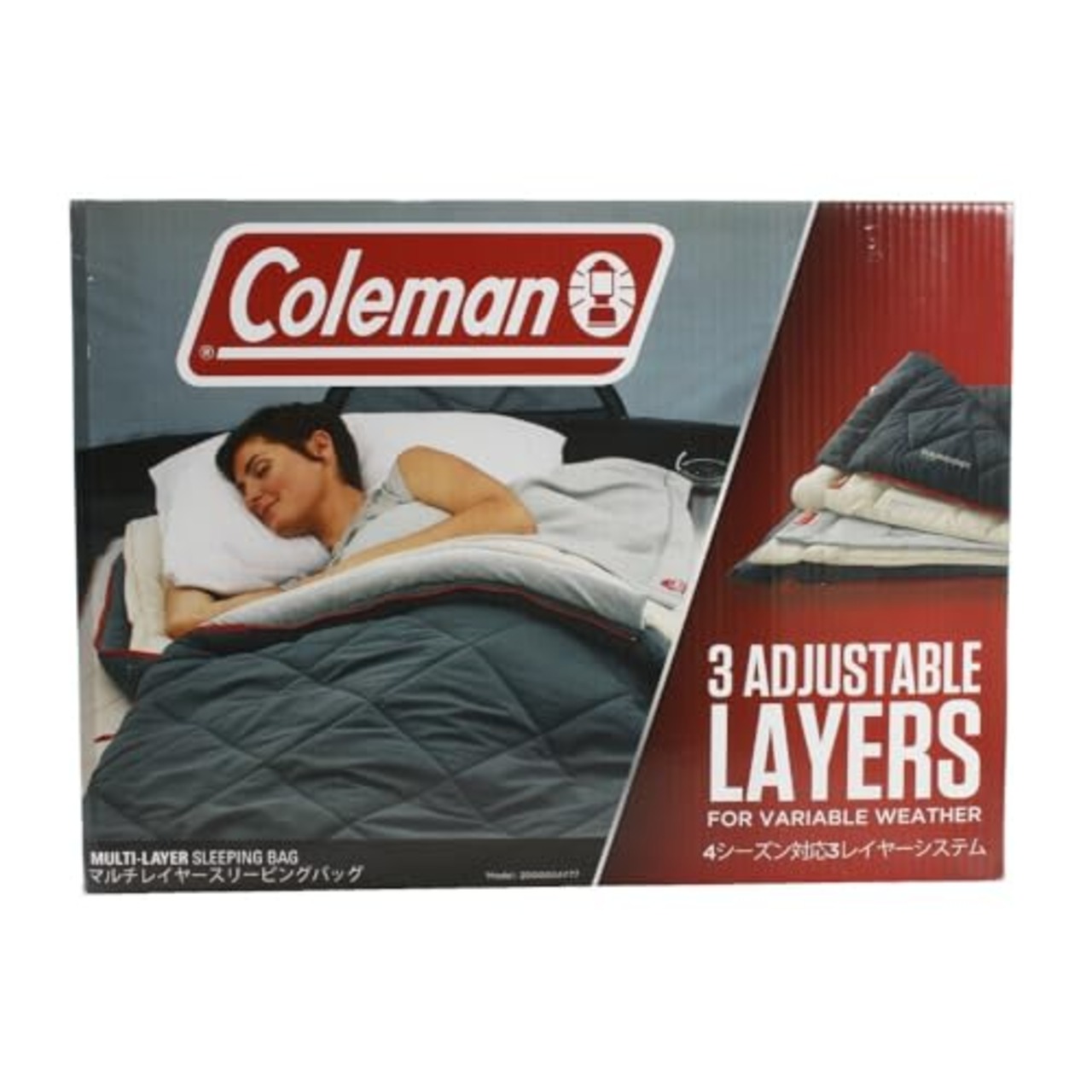 コールマン(Coleman) マルチレイヤースリーピングバッグ 寝袋 シュラフ オールシーズン 封筒型キャンプ アウトドア 丸洗い可能 洗濯機可 防災 春用 夏用 秋用 冬用 フェス 連結可能 車中泊 来客用 使用下限温度-5度