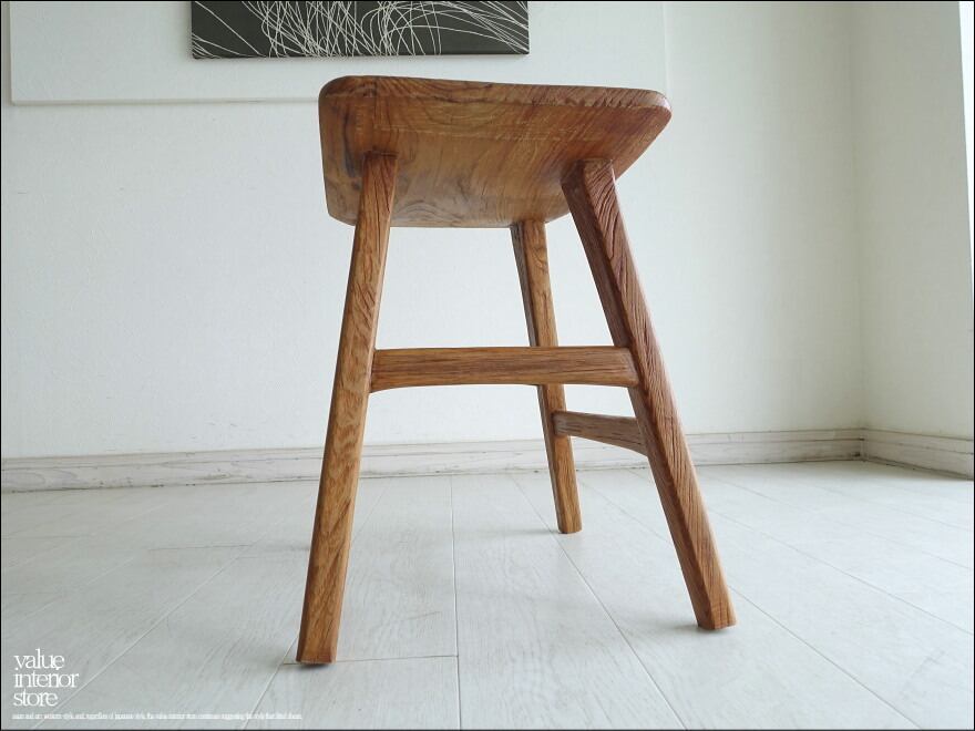 チーク・無垢材スツール・ベンチ・天然木 オールドチーク スツール ベンチ 幅60cm おしゃれ 木製 無垢材