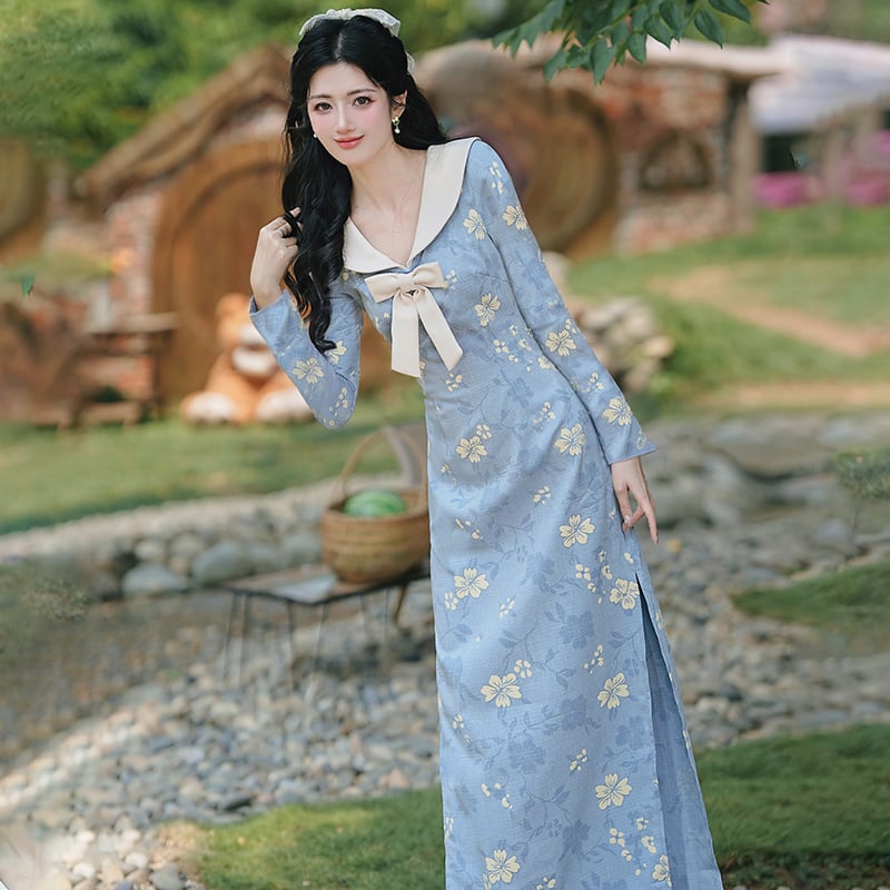 ホコモモラ柄が可愛いワンピース Calle de la Pasa 幾何学プリント