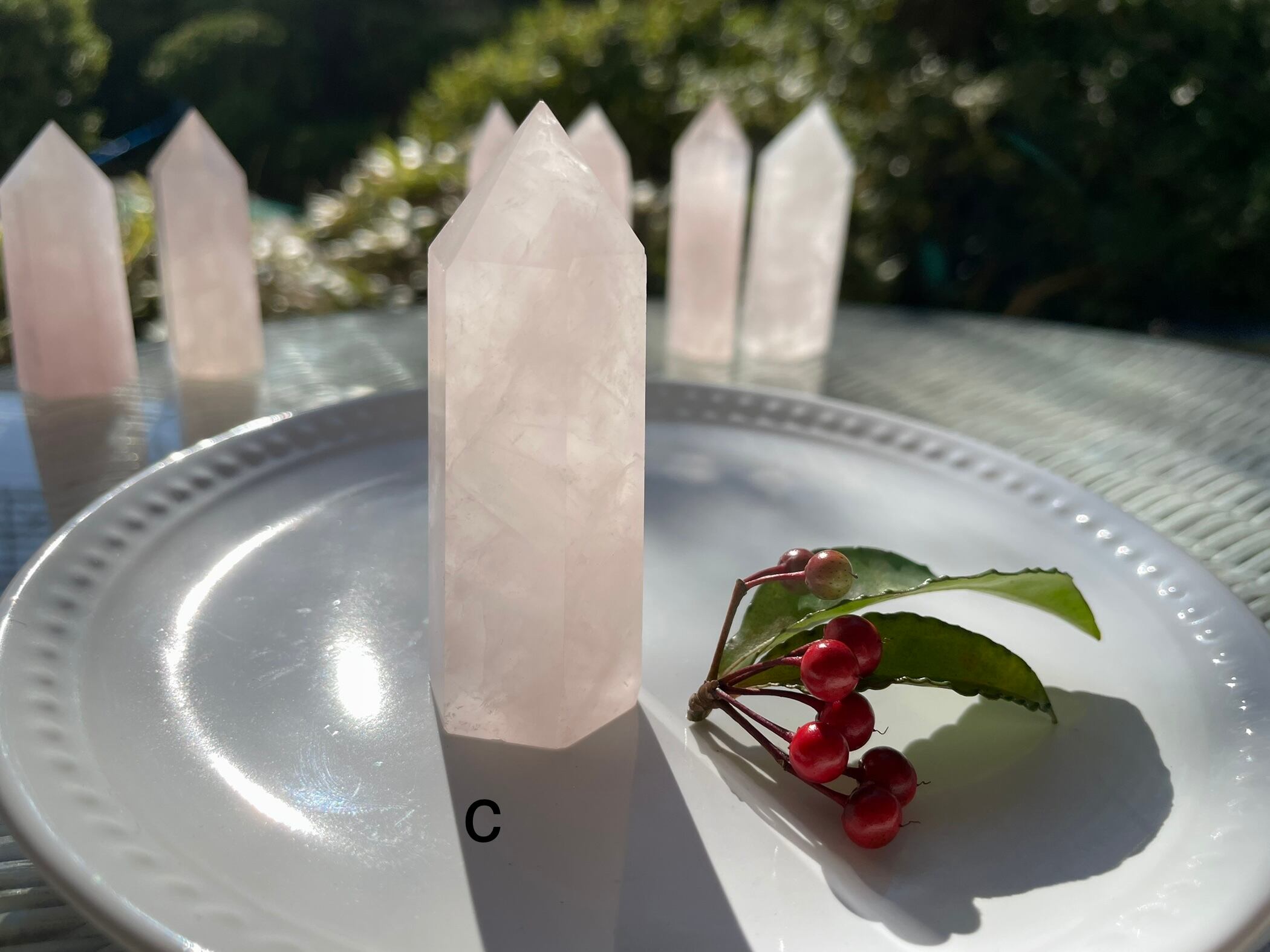 Rose quartz pencil / ローズクォーツペンシル