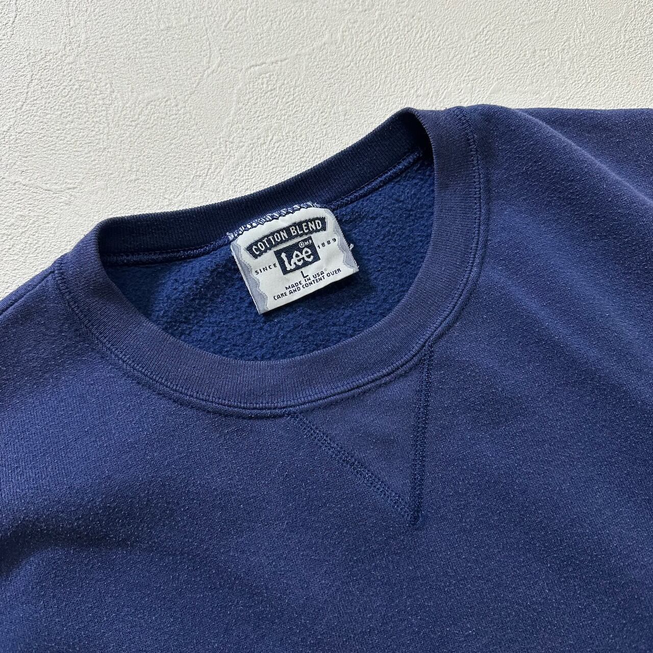 90s USA Lee 半袖スウェット プルオーバー リー ネイビー L 古着 | RUFFY