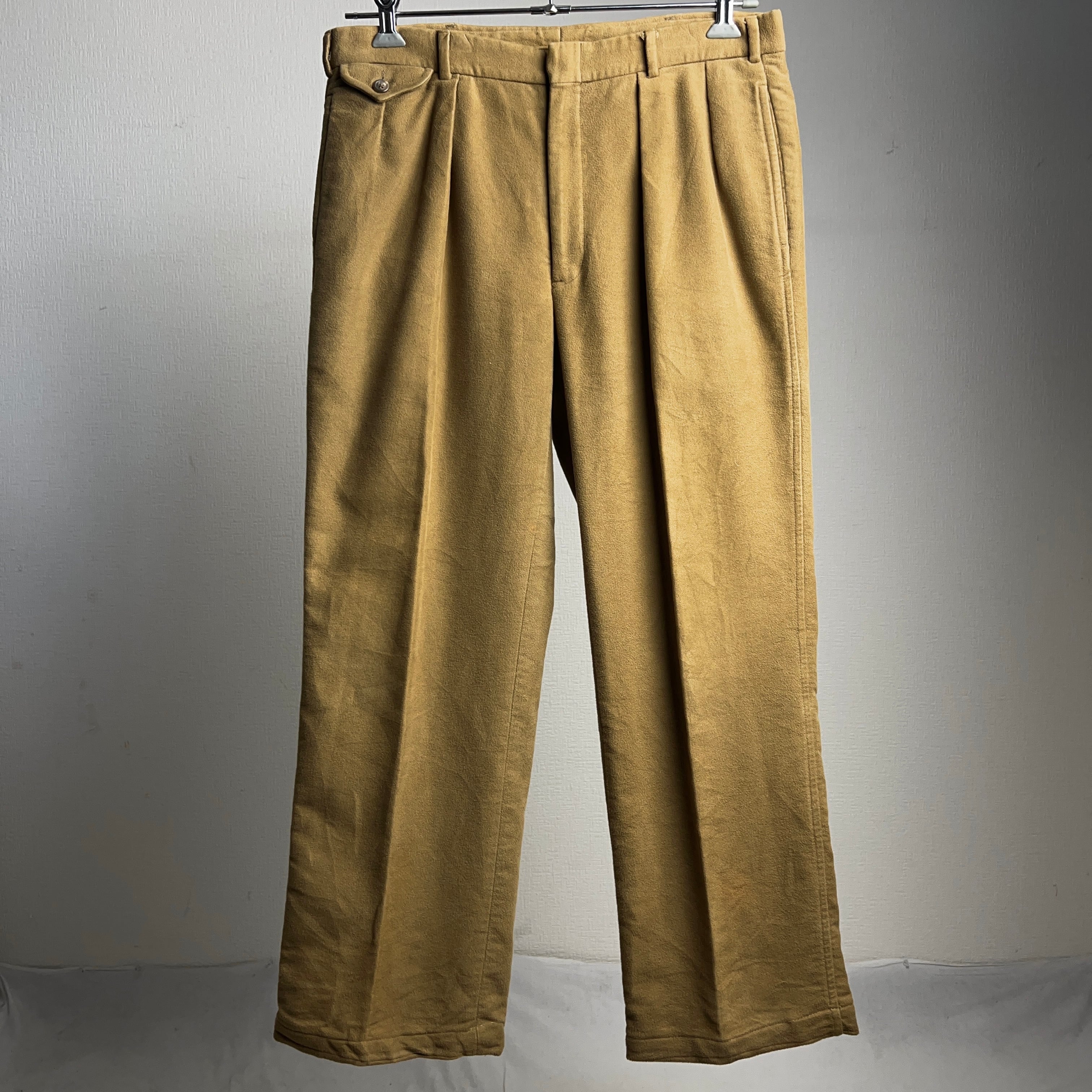 90's Polo by Ralph Lauren IN-TUCK Heavy Cotton Slacks 90年代 90's Polo by Ralph Lauren IN-TUCK Heavy Cotton Slacks 90年代