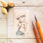 きのこ帽子の子*ドローイング