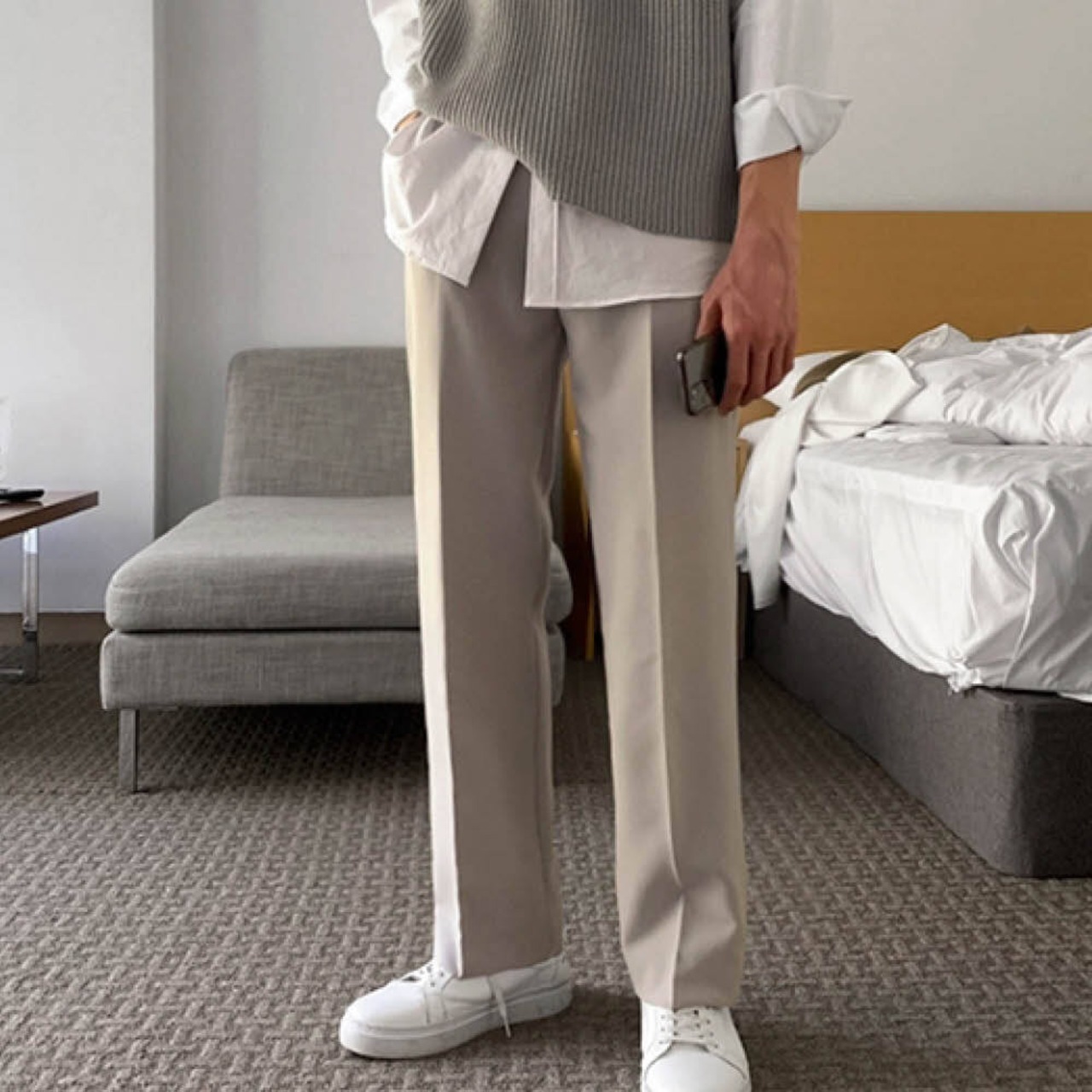 ベーシックルーズストレートパンツ　MT0080047