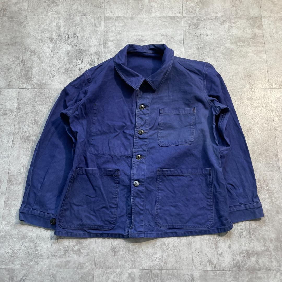 60s〜70s フレンチワークジャケット コットンツイル フランス製フランス軍 60s フランス軍 コットンツイル フレンチワークジャケット | ib2