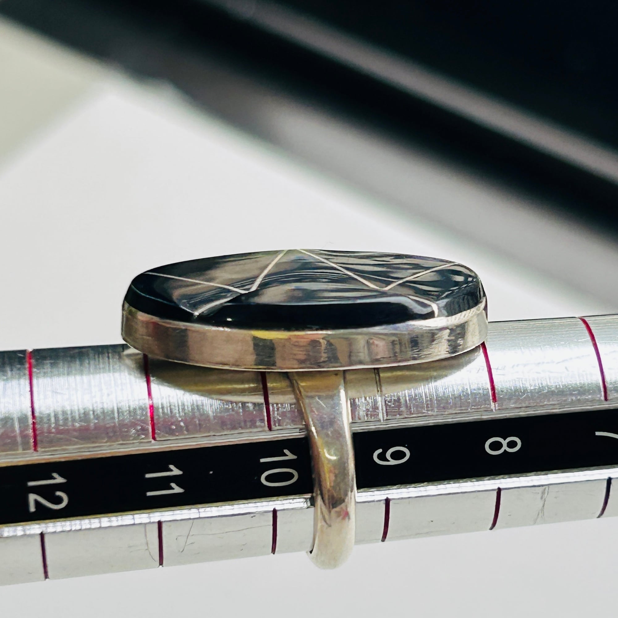 ZUNI Onyx シルバーリング（10号） | Milo Antiques & Vintage
