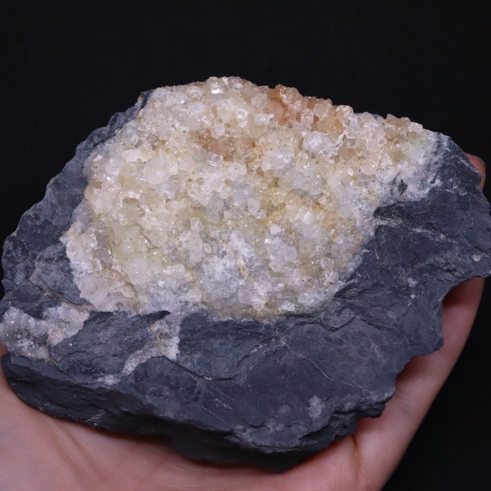 クォーツ水晶 シトリン 弗素銀星石 ネバダ産 335.9g QZ305 鉱物 天然石