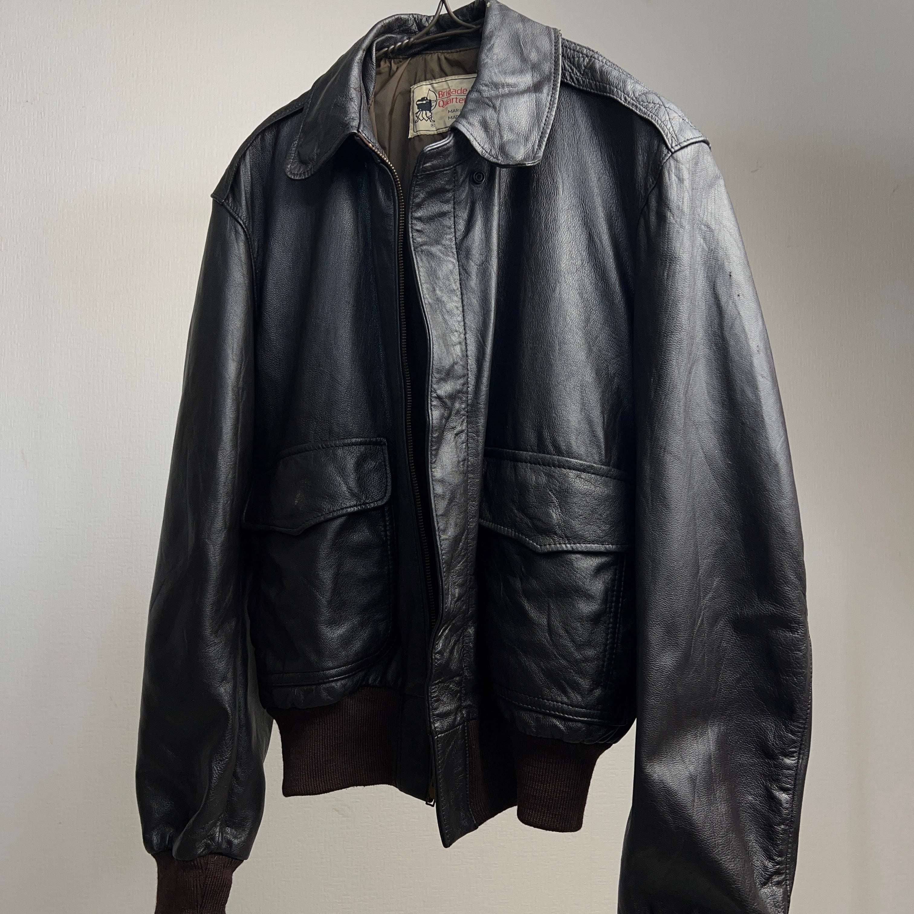 80's~90's A-2 Type Leather Jacket USA製 ミリタリー レザー