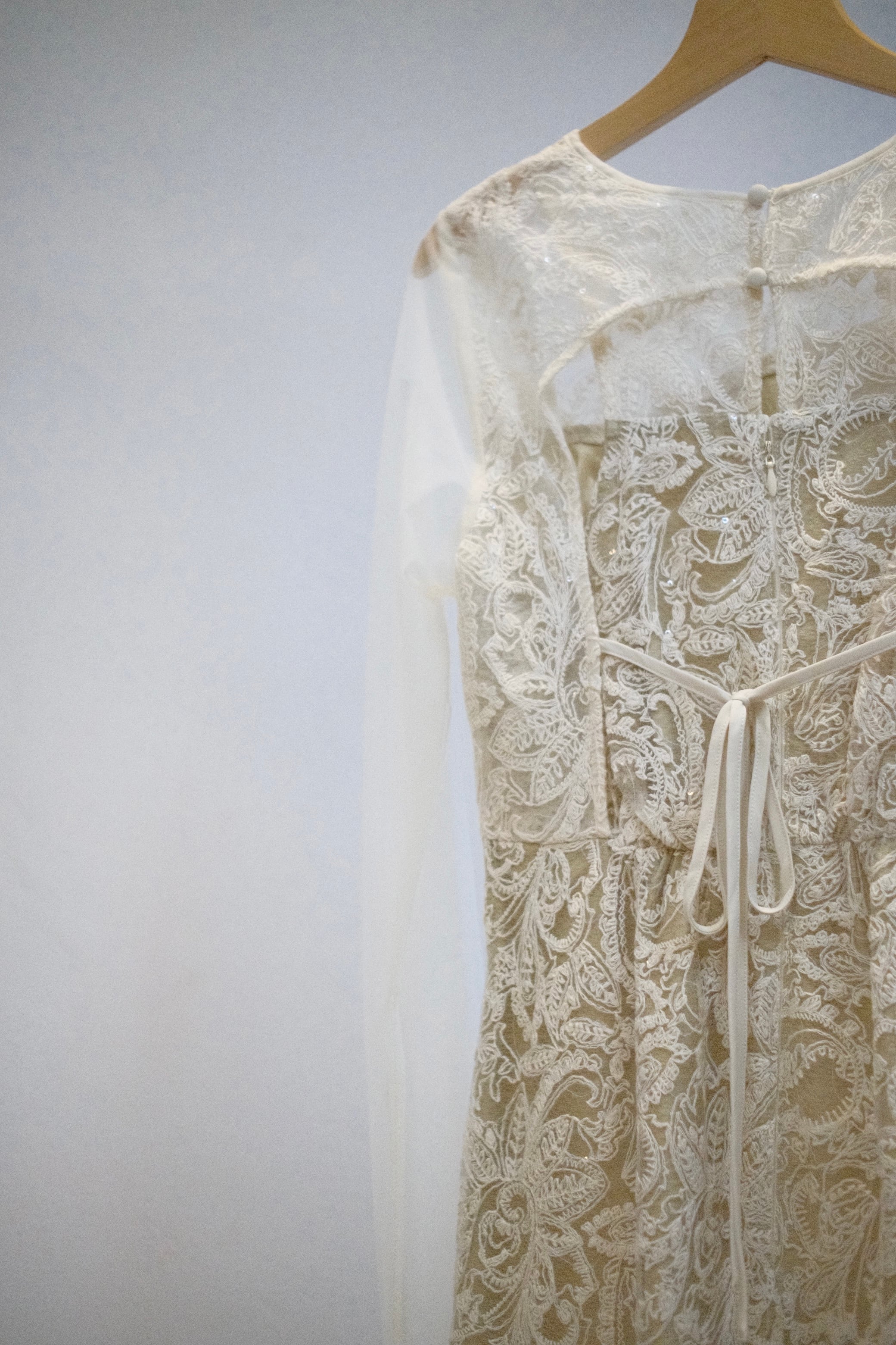 Leaf Embroidery Back Design Dress / YELLOW | kiddo.com