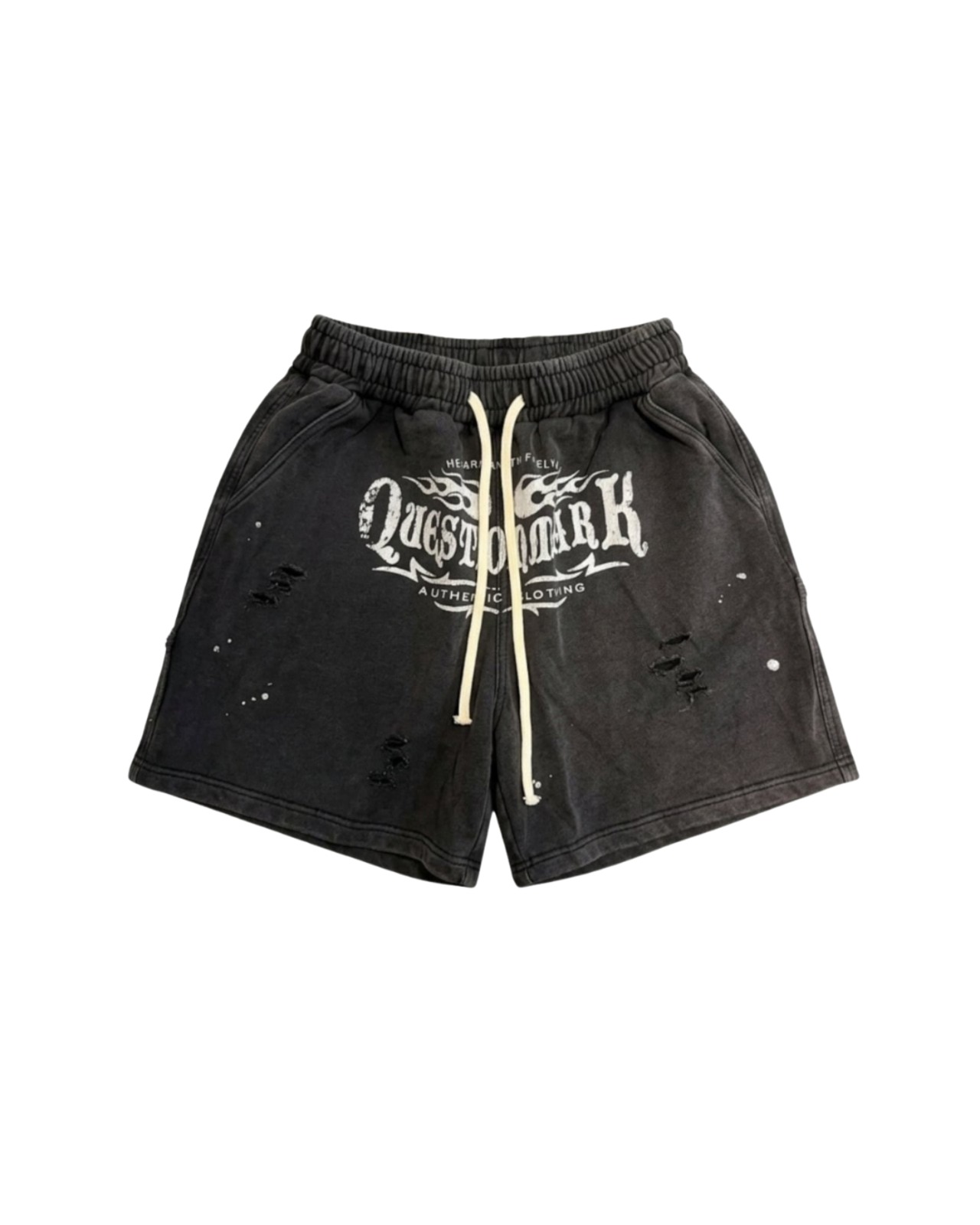 【限定入荷】ダメージロゴスウェットショーツ(QM26063)