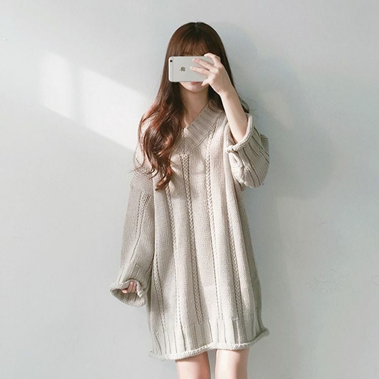 ざっくり ニットワンピース ハイネック ワンピース 縄編み 韓国 e0fbf0f4c2425fa190227bbefb801a
