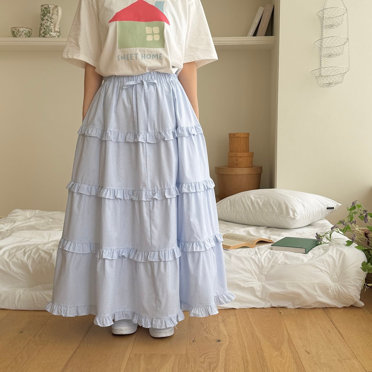 [ninibello] ADULT) Peony Cancan Skirt / [니니벨로] ADULT)피오니캉캉스커트