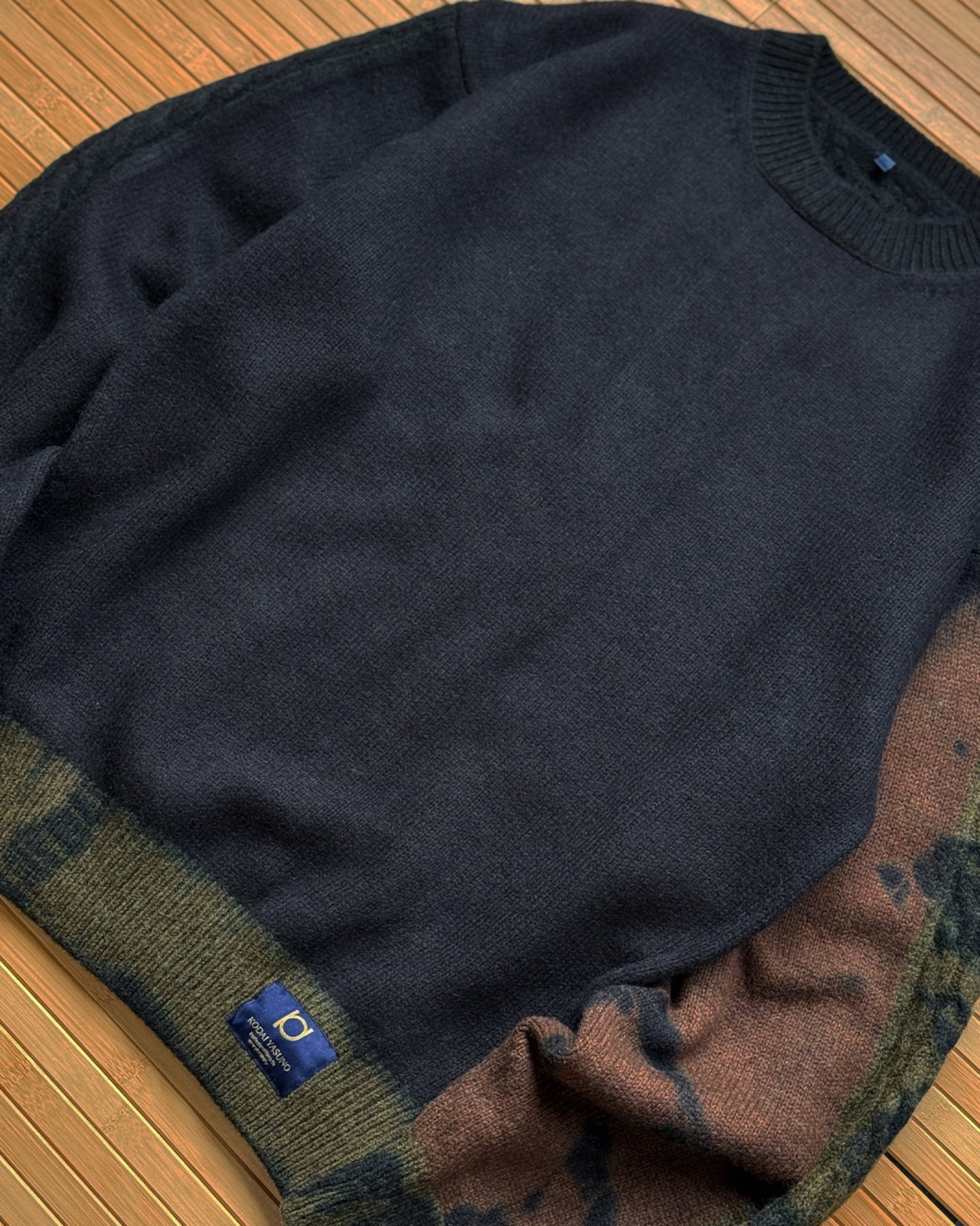 【数量限定販売】藍染めタイダイウールニット Maron