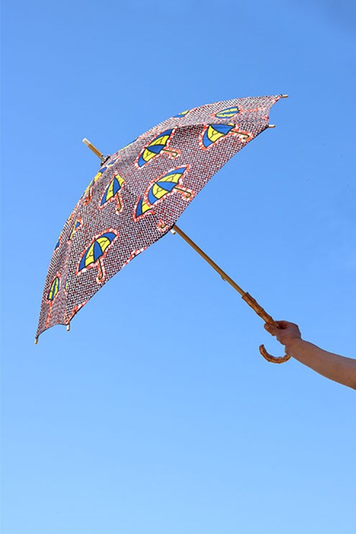 アフリカンプリント　日傘