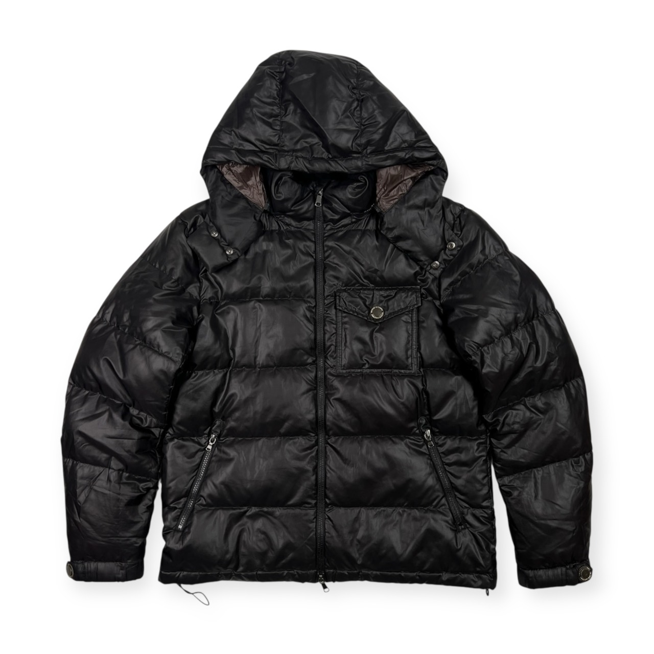 TAKEO KIKUCHI タケオキクチ フード付き ダウンジャケット サイズ 2 /ブラック/メンズ/ワールド