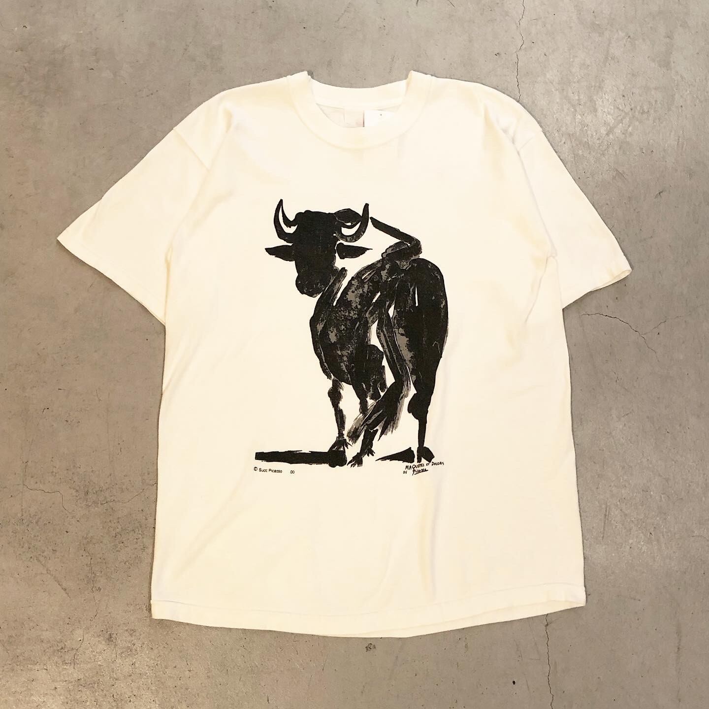 00s Piccaso “Bull” art T-shirt【高円寺店】