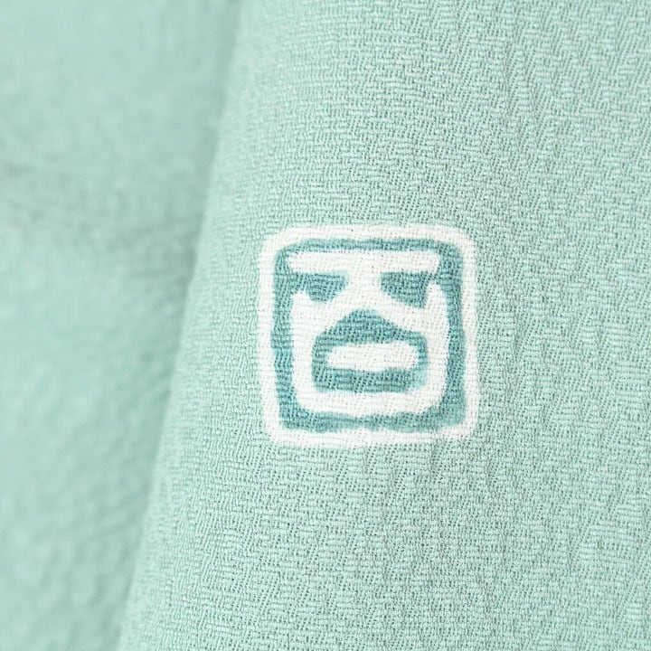 百貫達雄　加賀友禅　色無地　高級反物　ちりめん きれい色 京加賀友禅の名匠【百貫達雄】 最高級の【色無地