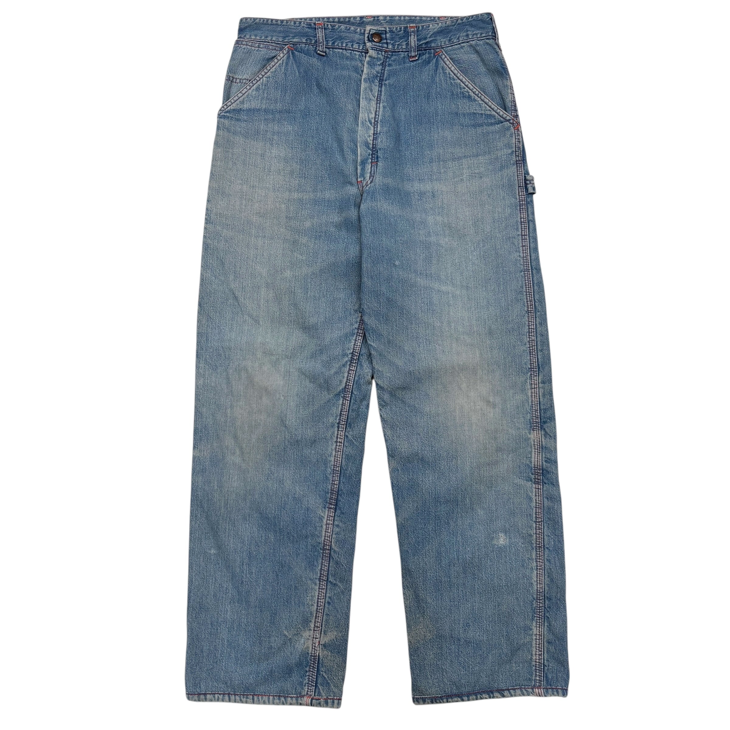 70's Montgomery Ward Quilted Lined Denim Painter Pants | US TOKYO