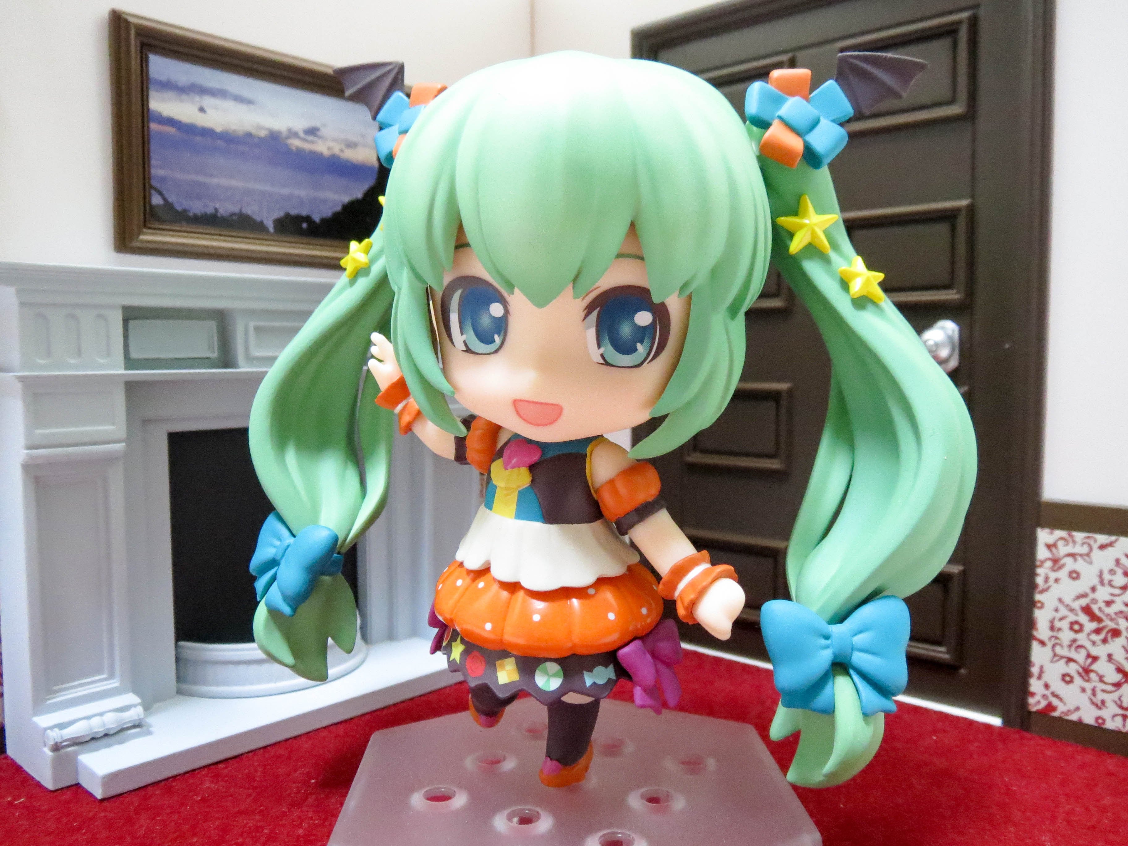 ねんどろいどこ〜で 初音ミク スイートパンプキンコーデ 顔パーツ 笑顔