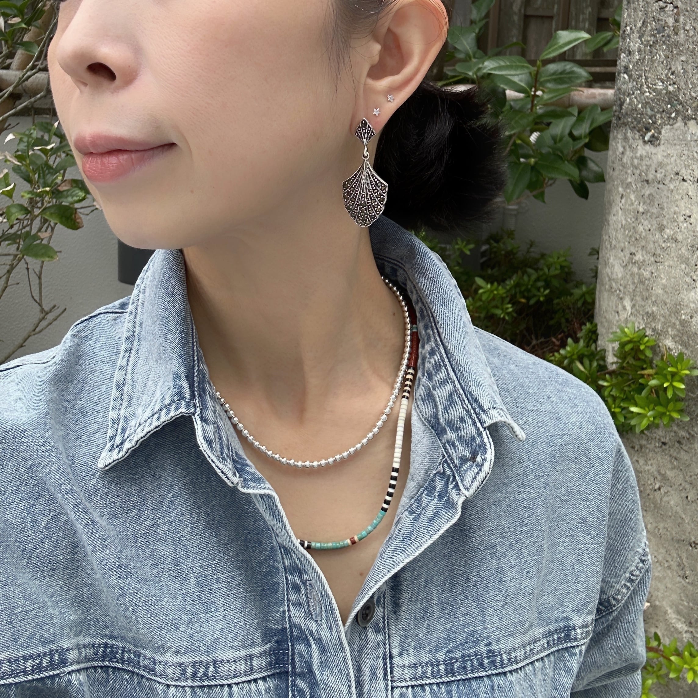 NEWラグジュアリー コレクション マーカサイト スタッドピアス