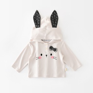 【BABY&KID】可愛い帽子付きネコトップス