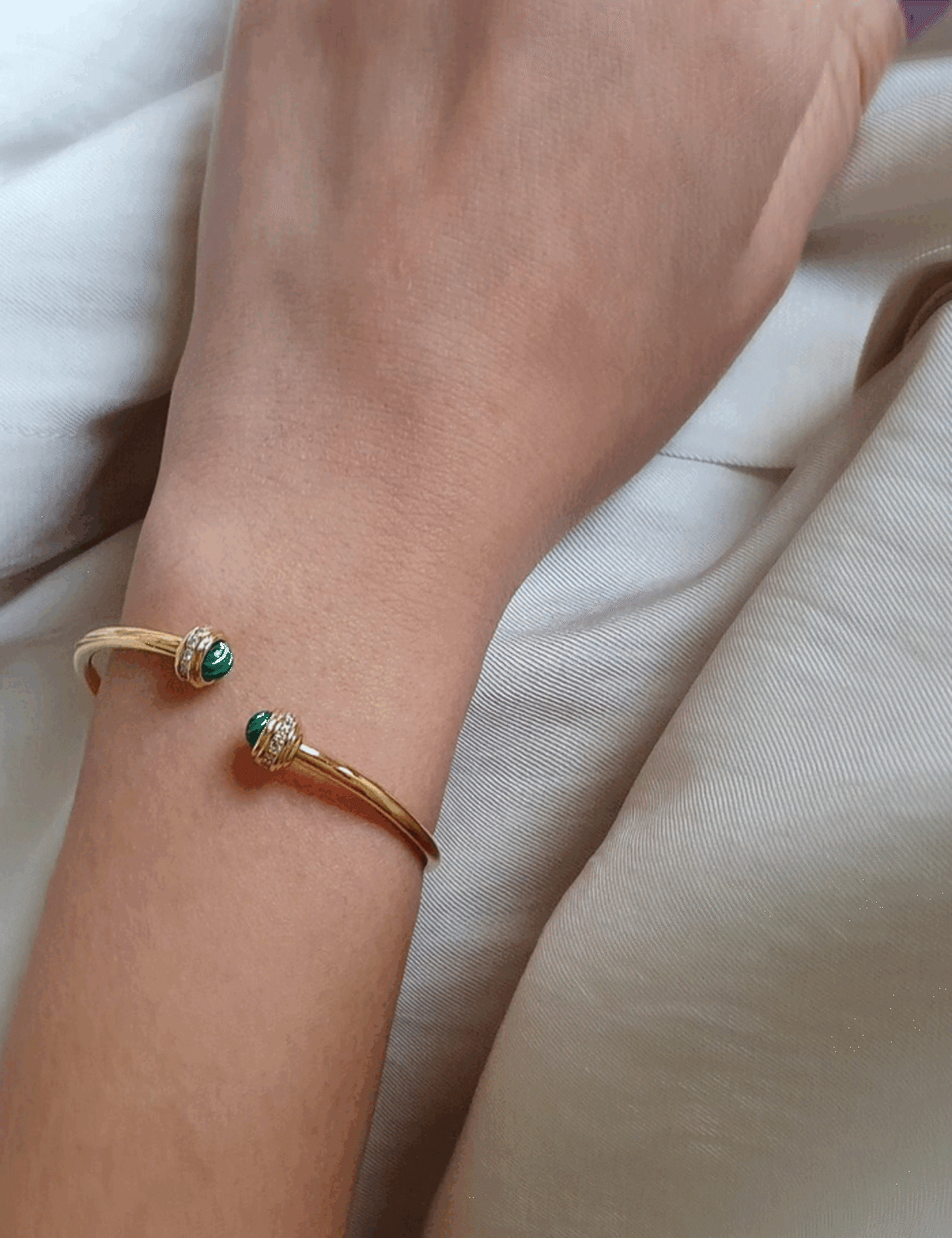 【22ss】Gemstone Bangle_3colors