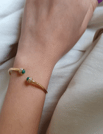 【22ss】Gemstone Bangle_3colors