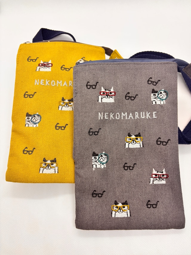 ネコまるけ ミニサコッシュ 猫