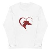 Iggy in a Heart #1 ユニセックス長袖Tシャツ A0059