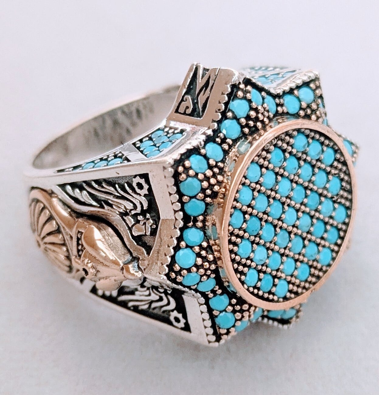 ✱NEW✱トルコ製 ハンドメイドメンズリング シルバー925 (ムーンスター