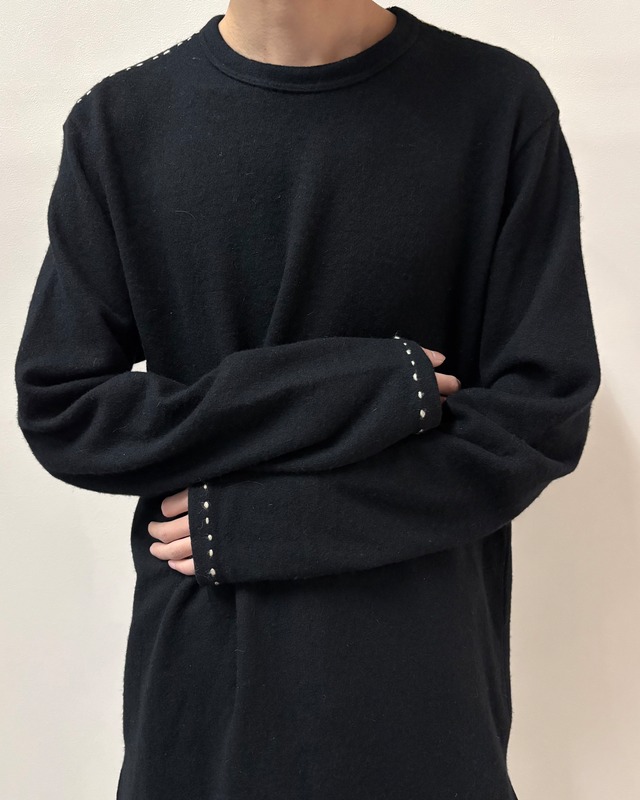 【Y's for men】crew neck stitch knit