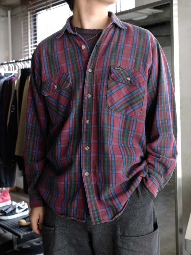 Used OSHKOSH 80's Cotton check shirt