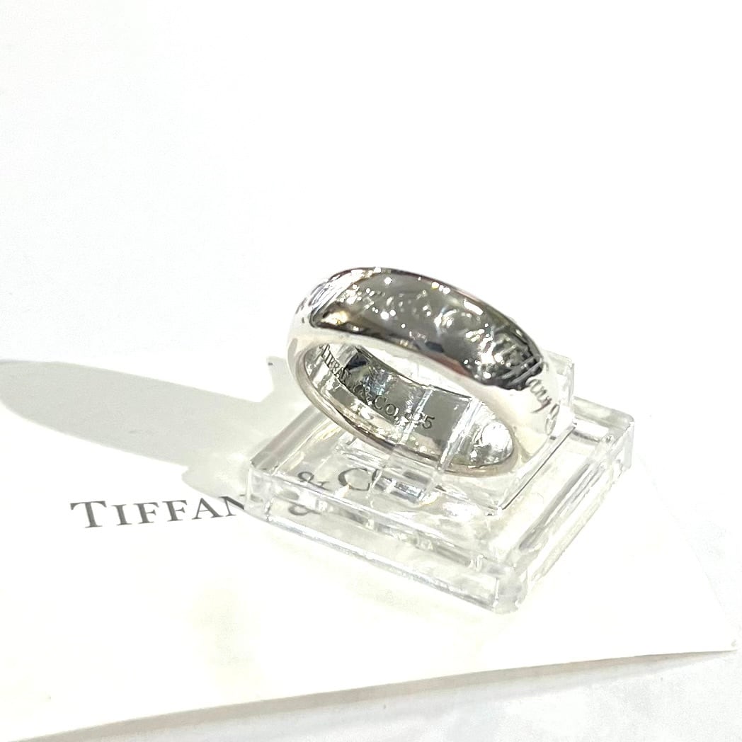 希少【TIFFANY&CO】【6.5号】2570 Tiffany Notesメッセージリング 13号