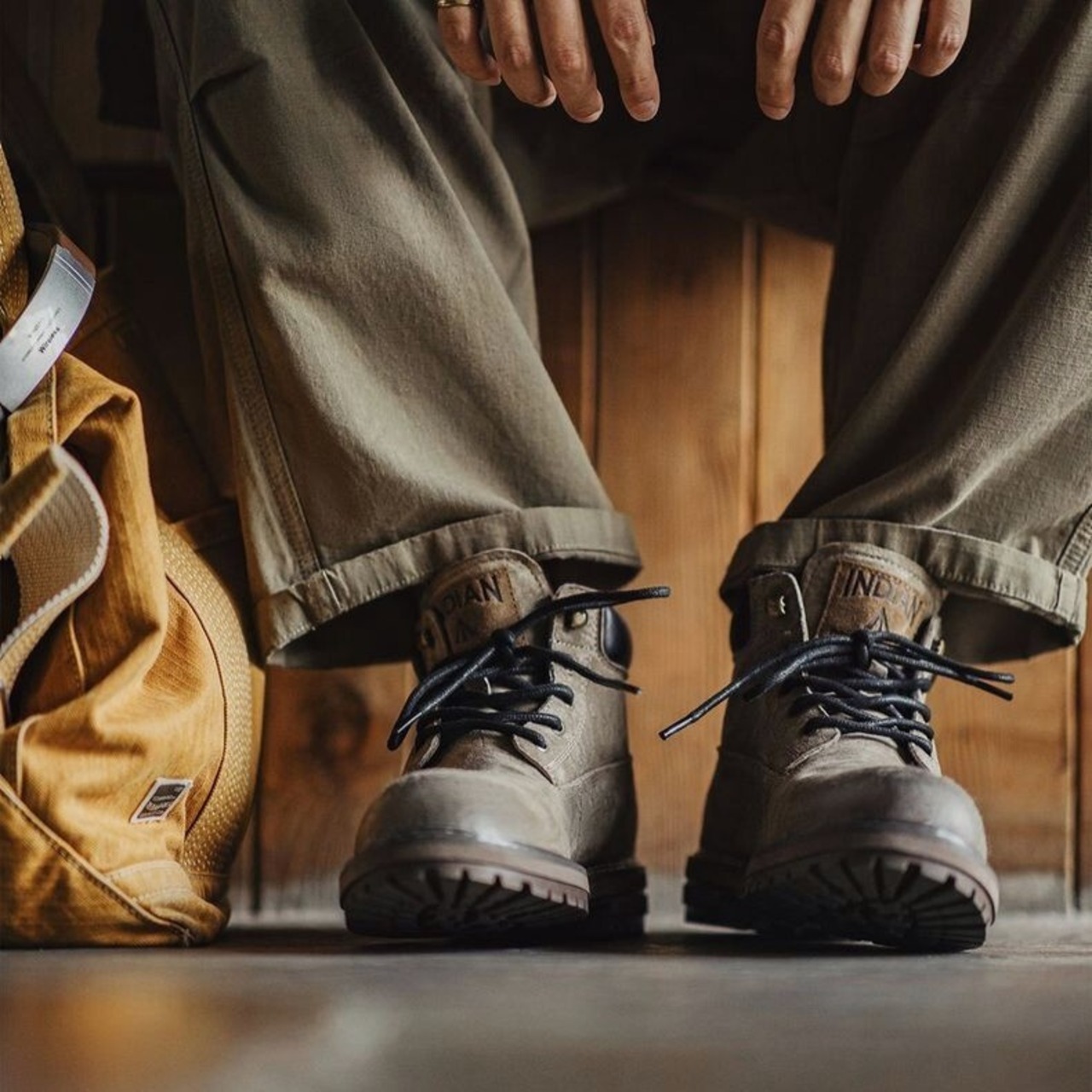 Vintage Genuine Leather High Top Boots / ヴィンテージ 本革 レザー ハイトップ ブーツ