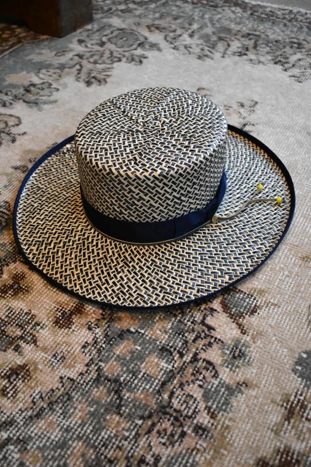 foufou カンカン帽 リボン付き麦わら帽子 foufou カンカン帽 リボン付き麦わら帽子 foufou カンカン帽 リボン