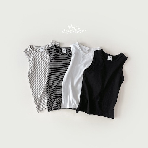 white sketch book［取寄］layered tanktop 26winter