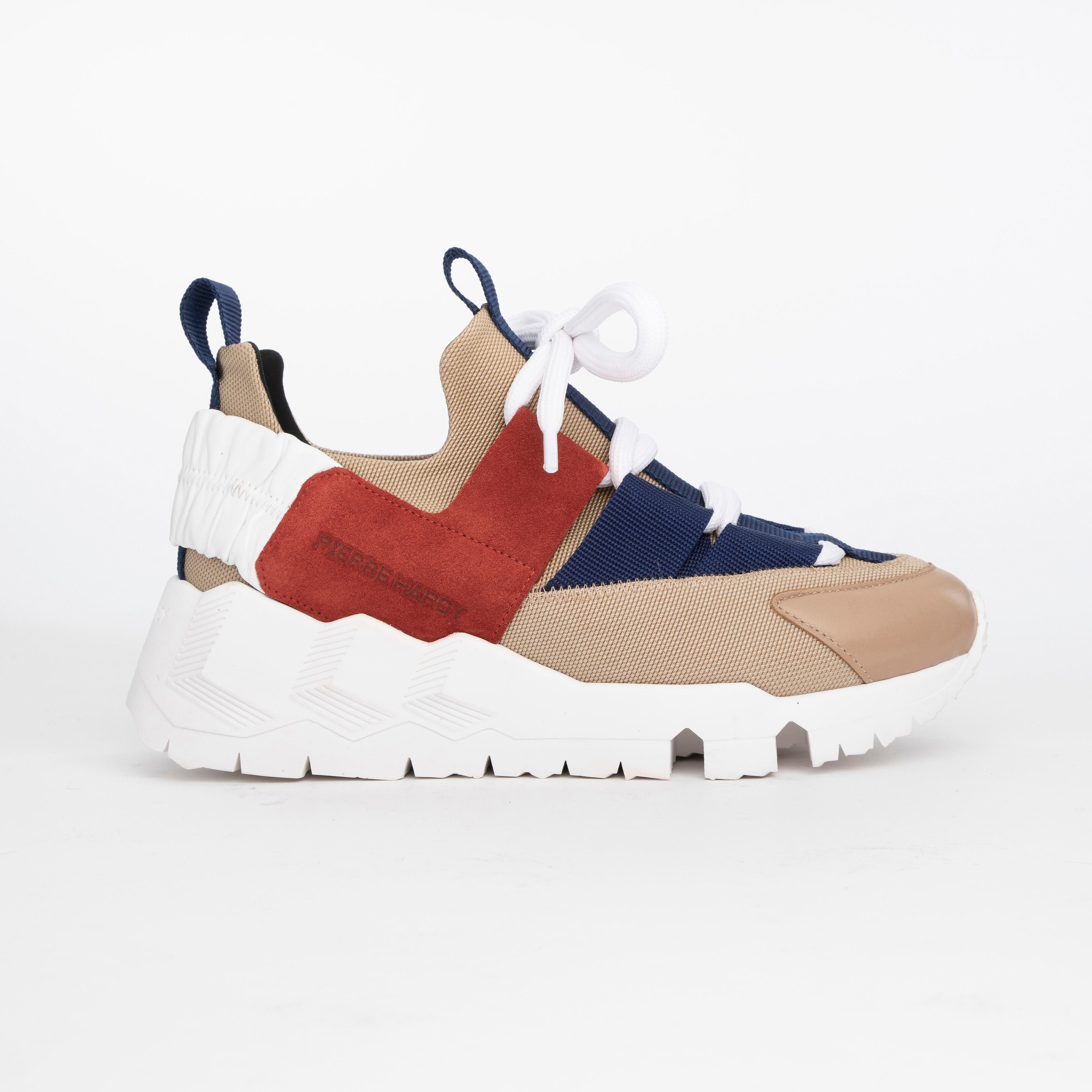 PIERRE HARDY TREK COMET XL SNEAKER MULTI BEIGE