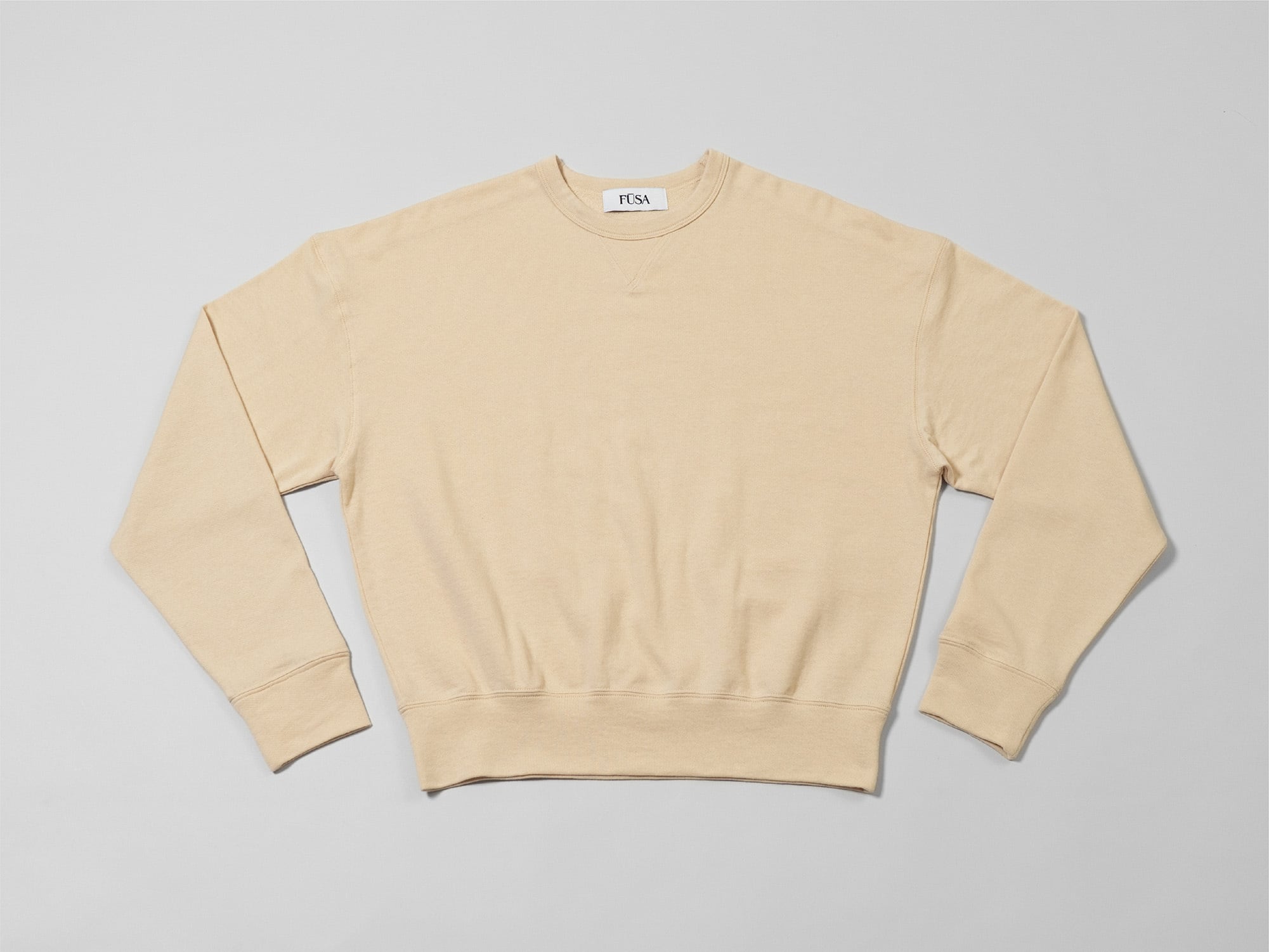 Compact Sweat Pullover / Cream | FUSA