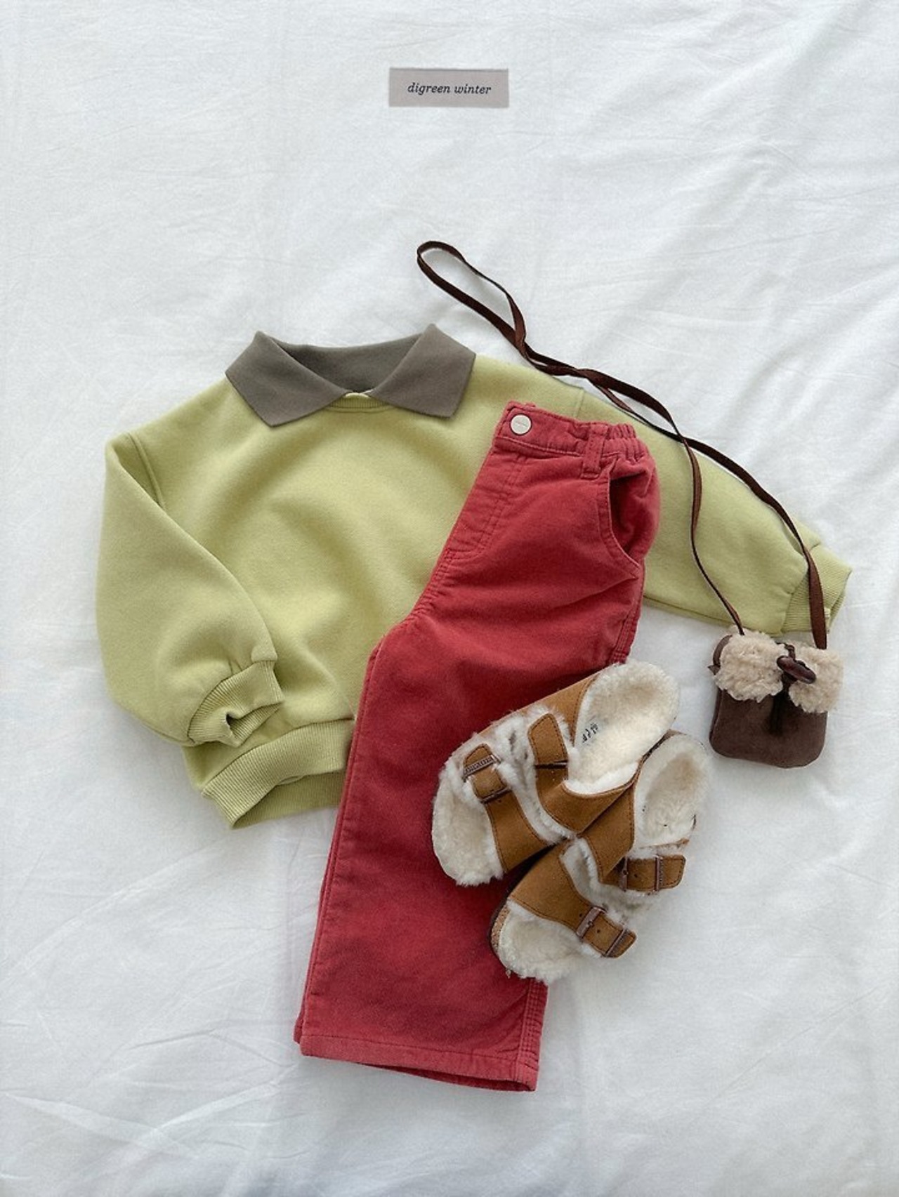 〖取寄〗韓国子供服 / 26winter / Digreen / ベルベッティーンパンツ / キッズ / 冬服 *S~2XL*